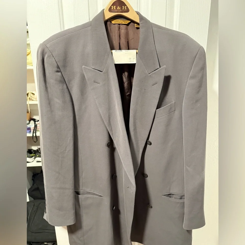 Vintage 90s Donna Karan New York Gold Label Blazer Made in Italy Wool Size 44R